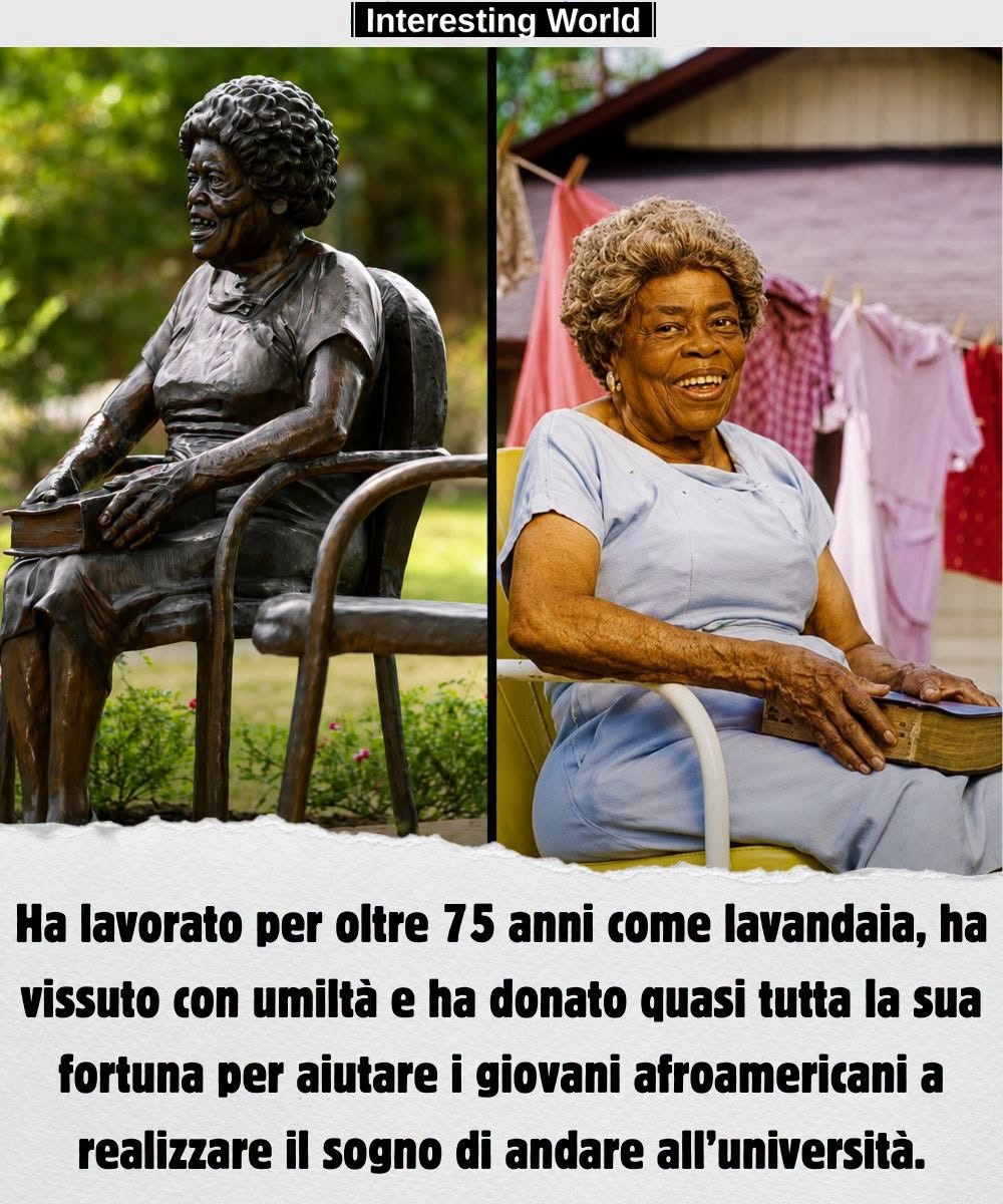 For more than seventy years he washed and ironed the clothes of others. No one would have imagined that, in silence, he 