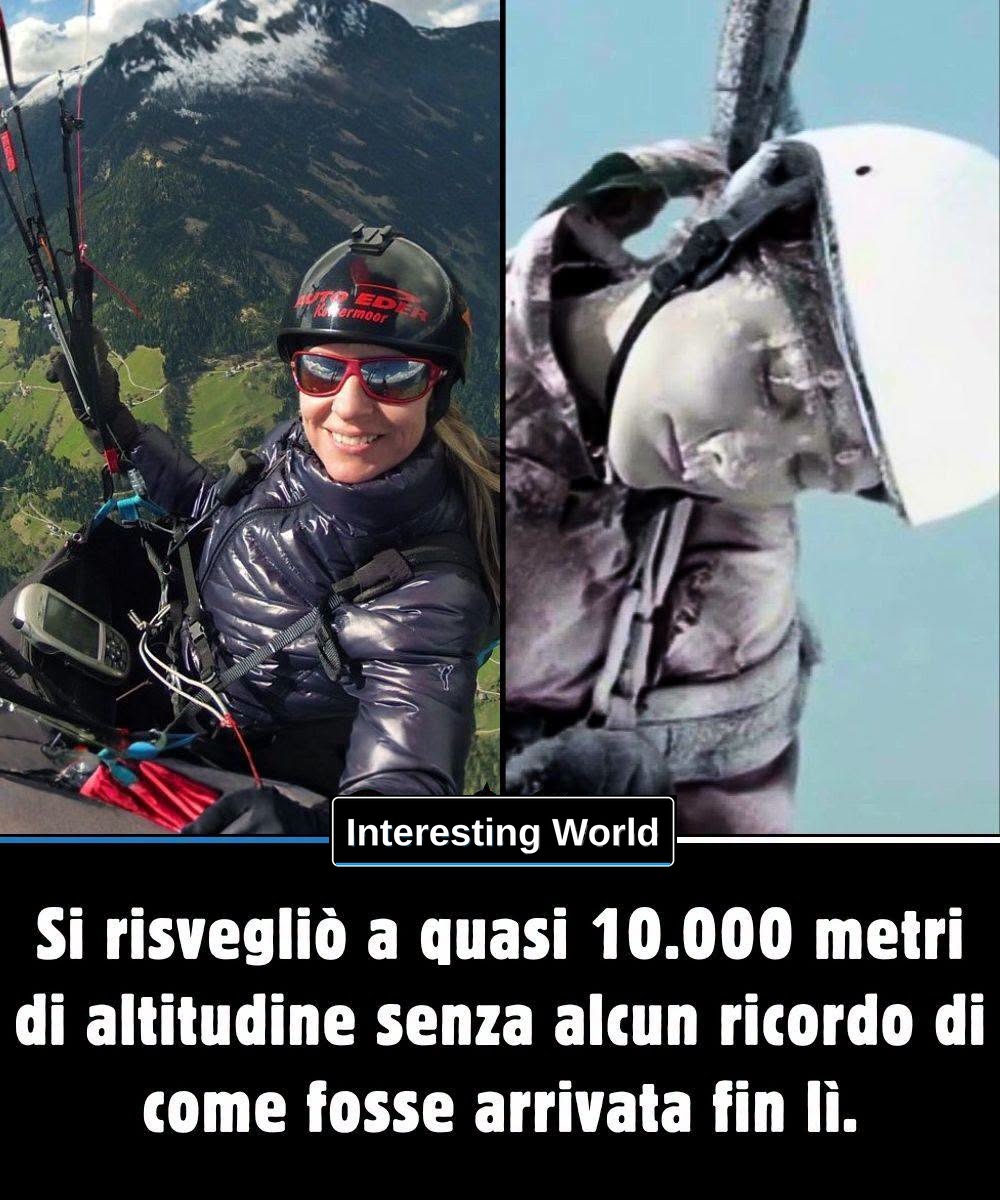 When he opened his eyes, he was flying at almost 7,000 meters. She didn't remember how she got up there. And the GPS wou