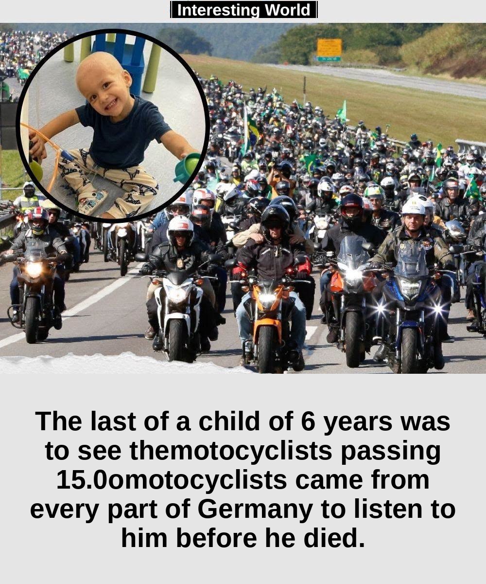 It was supposed to be a biker ride in front of a six-year-old boy's house. About 15,000 came.