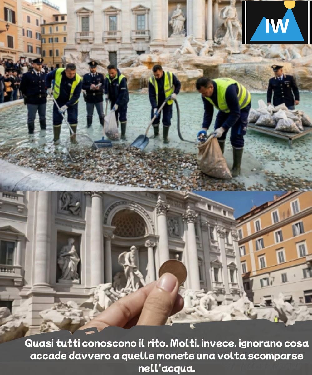 Every day thousands of people stop in front of the Trevi Fountain, close their eyes for an instant and entrust a coin wi