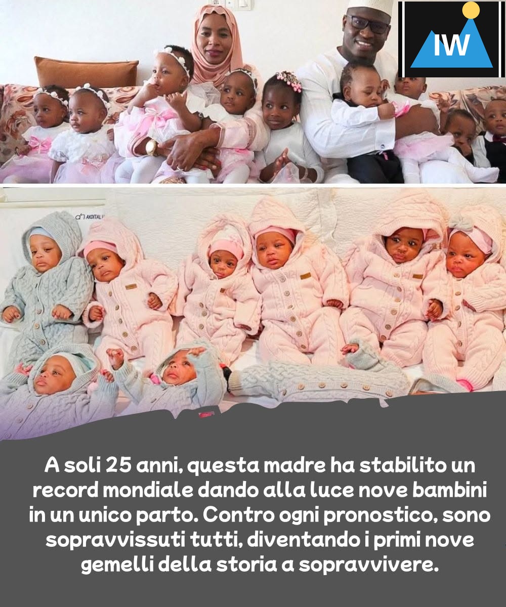 The doctors told her she would give birth to seven children. A few minutes before the birth they found it was nine.