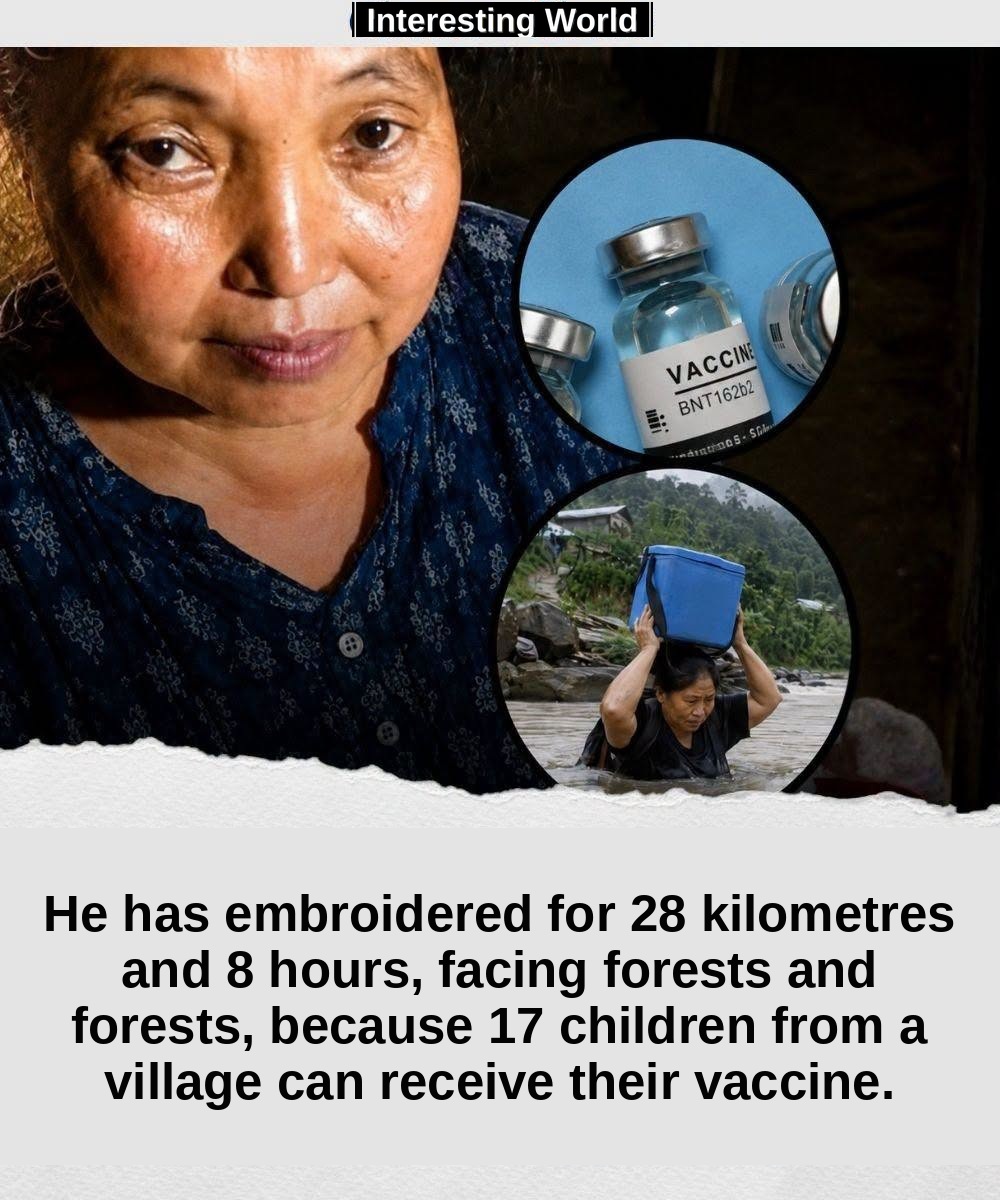 To reach those 17 children there were no roads. So Meidinliu Newmai took their doses of polio vaccine and began walking.