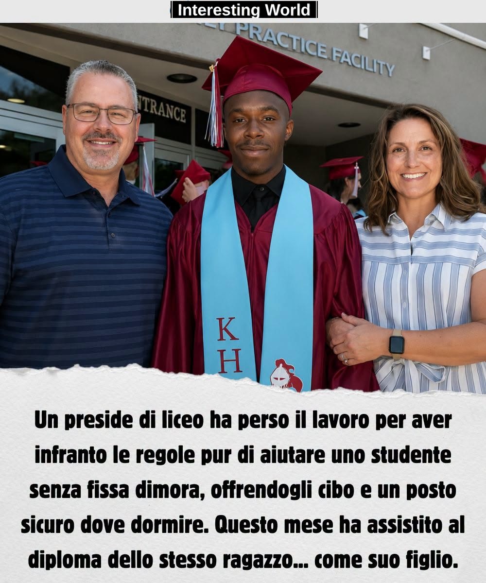 To save a student's future, he gave up his career built in a lifetime. And in the end he attended his diploma in the mos