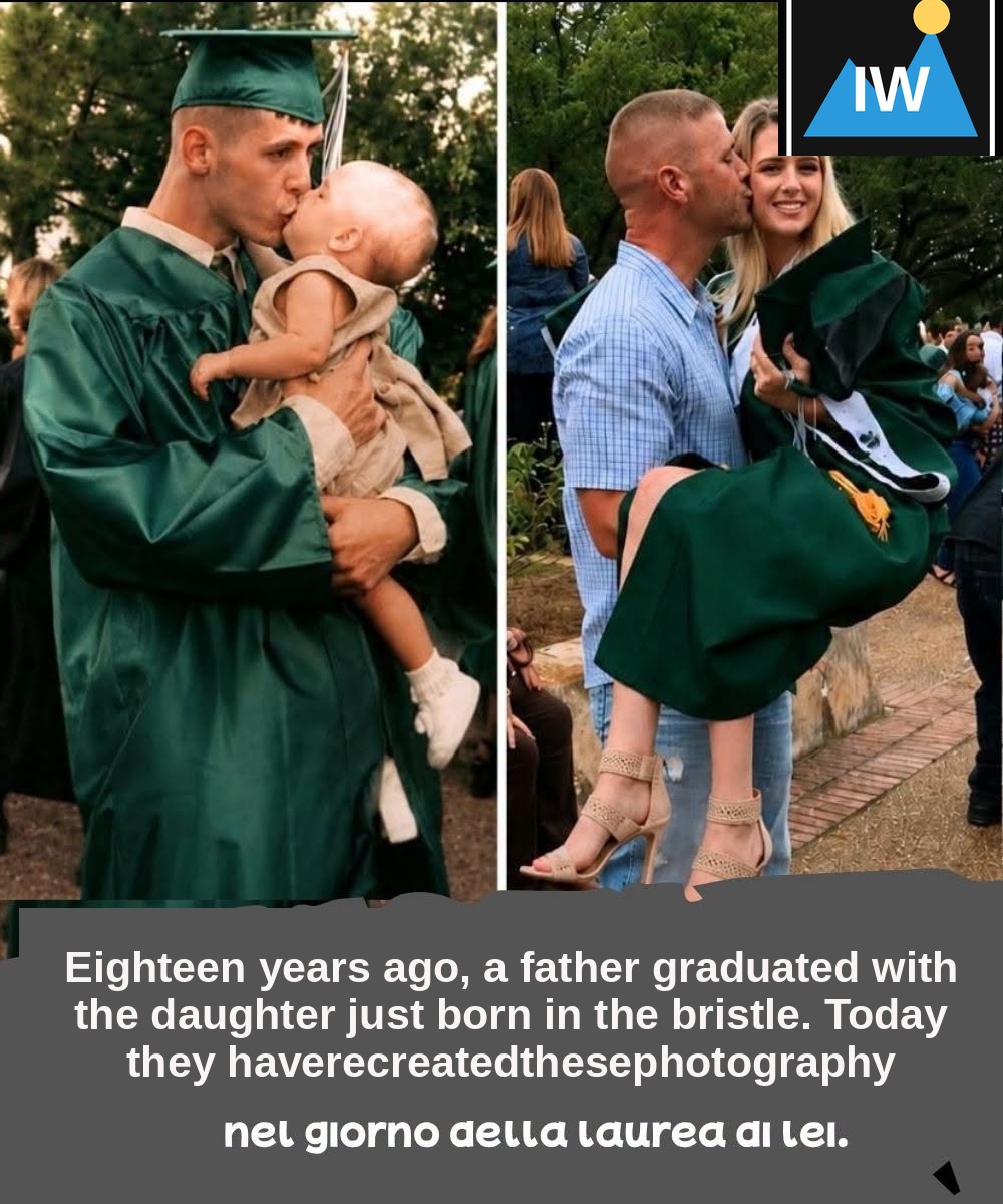 Eighteen years earlier, she held her arm because she was a child. Eighteen years later he did it again, but this time to