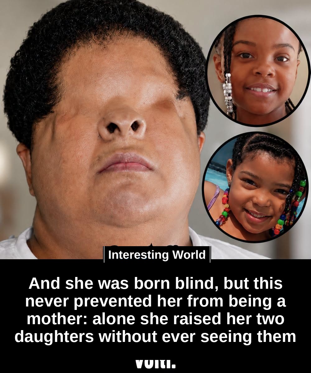 Adriene has never seen the face of her daughters. Yet he learned to recognize needs, fears and demands through signals t