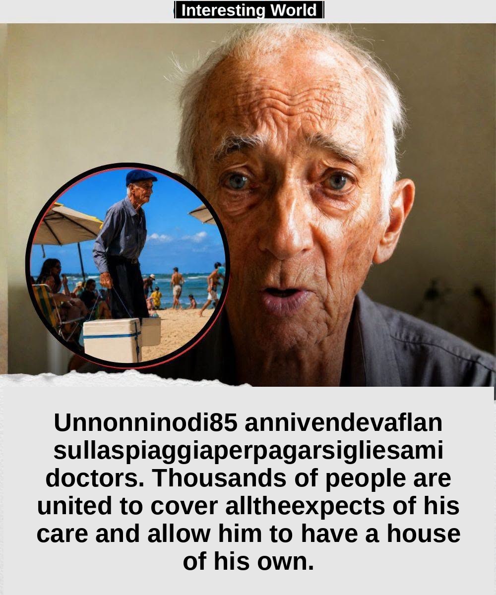 At 85 years he walked on the beach with a thermal bag full of pudim, the typical Brazilian flan. He didn't try to make a